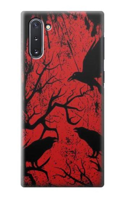 W3325 Crow Black Blood Tree Hard Case and Leather Flip Case For Samsung Galaxy Note 10