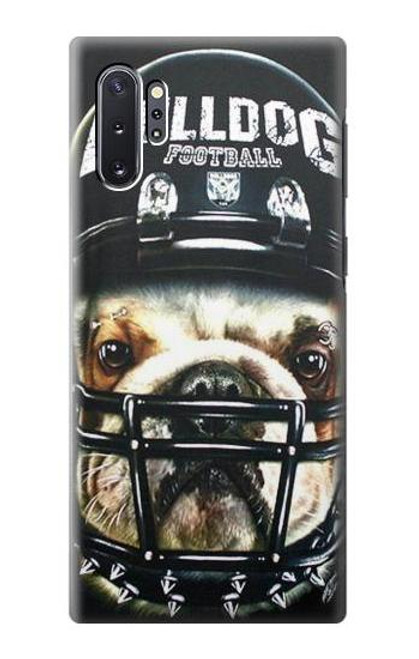 W0098 Bulldog American Football Hard Case and Leather Flip Case For Samsung Galaxy Note 10 Plus