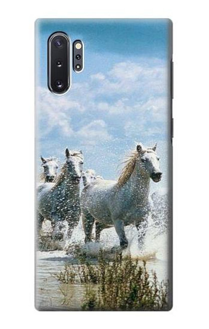 W0250 White Horse 2 Hard Case and Leather Flip Case For Samsung Galaxy Note 10 Plus