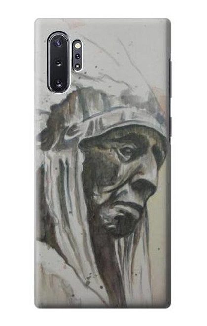 W0792 Indian Chief Hard Case and Leather Flip Case For Samsung Galaxy Note 10 Plus