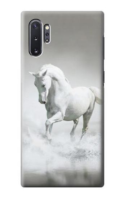 W0932 White Horse Hard Case and Leather Flip Case For Samsung Galaxy Note 10 Plus