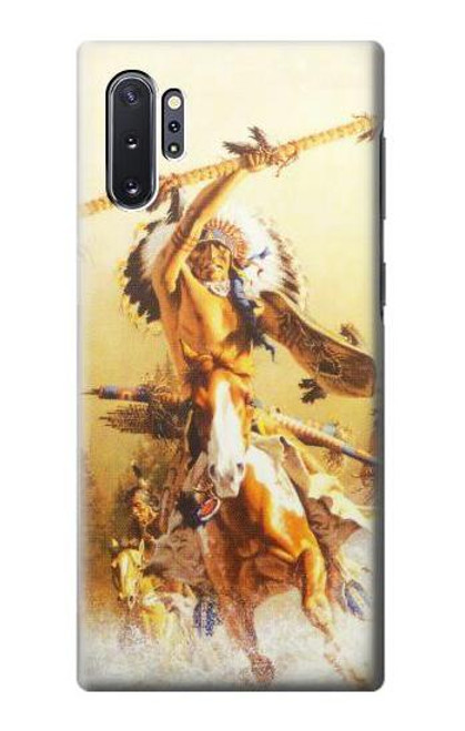 W1087 Red Indian Warrior Hard Case and Leather Flip Case For Samsung Galaxy Note 10 Plus