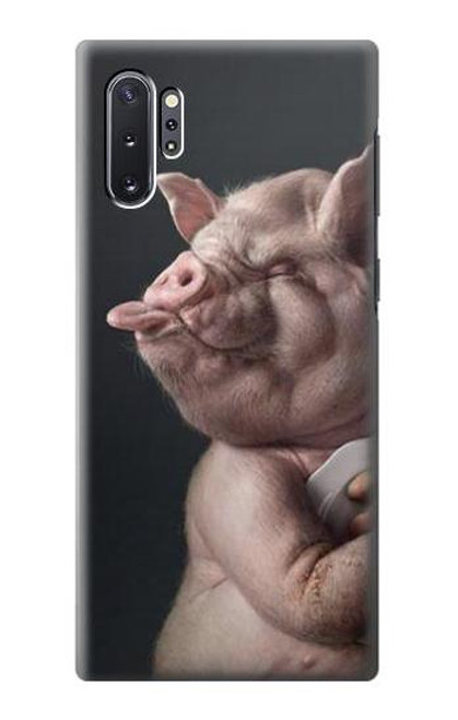 W1273 Crazy Pig Hard Case and Leather Flip Case For Samsung Galaxy Note 10 Plus