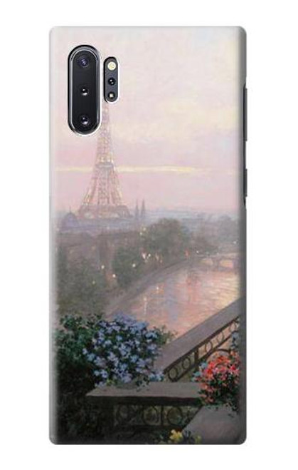 W1443 Terrace in Paris Eifel Hard Case and Leather Flip Case For Samsung Galaxy Note 10 Plus