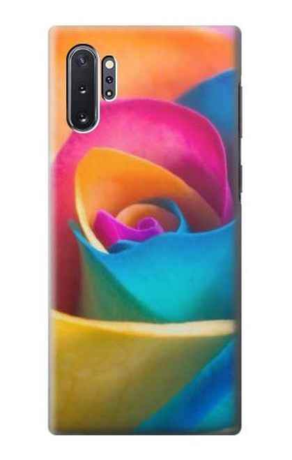 W1671 Rainbow Colorful Rose Hard Case and Leather Flip Case For Samsung Galaxy Note 10 Plus