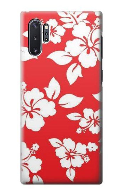 W1949 Hawaiian Hibiscus Pattern Hard Case and Leather Flip Case For Samsung Galaxy Note 10 Plus