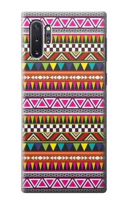 W2292 Aztec Tribal Pattern Hard Case and Leather Flip Case For Samsung Galaxy Note 10 Plus