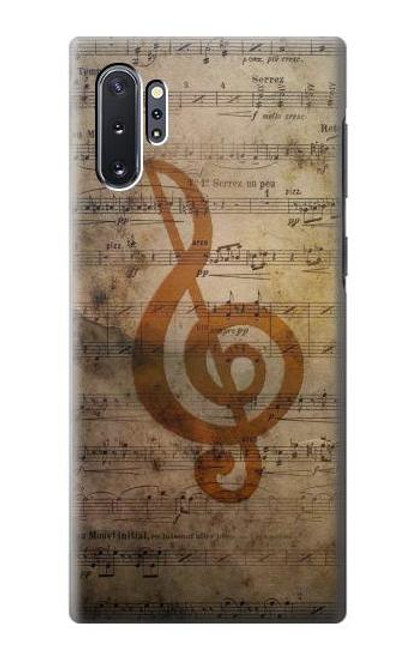 W2368 Sheet Music Notes Hard Case and Leather Flip Case For Samsung Galaxy Note 10 Plus