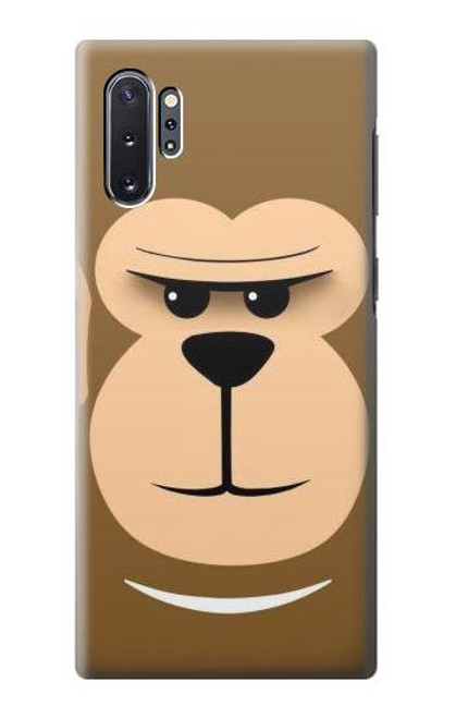 W2721 Cute Grumpy Monkey Cartoon Hard Case and Leather Flip Case For Samsung Galaxy Note 10 Plus