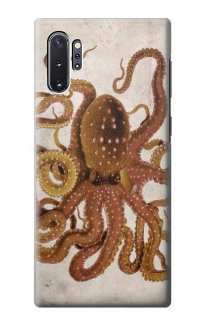 W2801 Vintage Octopus Hard Case and Leather Flip Case For Samsung Galaxy Note 10 Plus