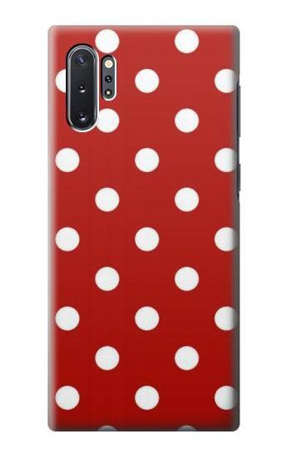 W2951 Red Polka Dots Hard Case and Leather Flip Case For Samsung Galaxy Note 10 Plus