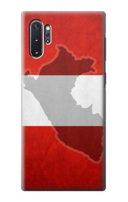 W3018 Peru Flag Hard Case and Leather Flip Case For Samsung Galaxy Note 10 Plus