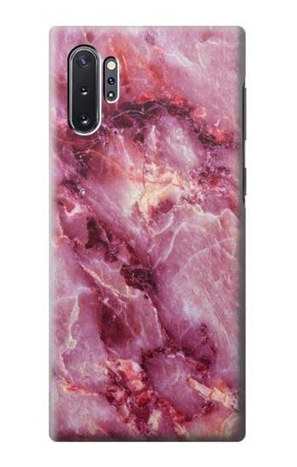 W3052 Pink Marble Graphic Printed Hard Case and Leather Flip Case For Samsung Galaxy Note 10 Plus