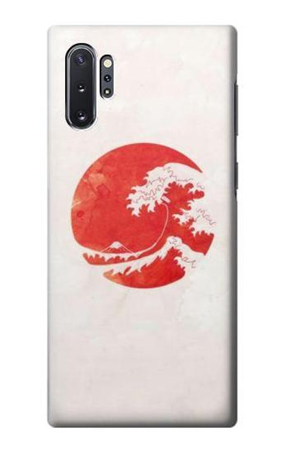 W3237 Waves Japan Flag Hard Case and Leather Flip Case For Samsung Galaxy Note 10 Plus