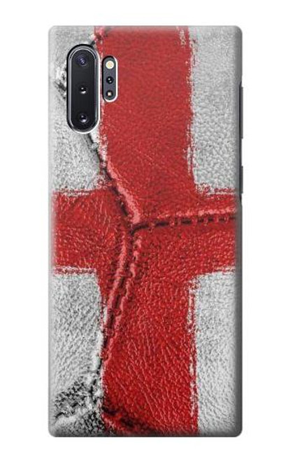 W3316 England Flag Vintage Football Graphic Hard Case and Leather Flip Case For Samsung Galaxy Note 10 Plus