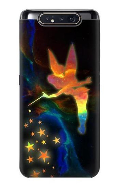 W2583 Tinkerbell Magic Sparkle Hard Case and Leather Flip Case For Samsung Galaxy A80