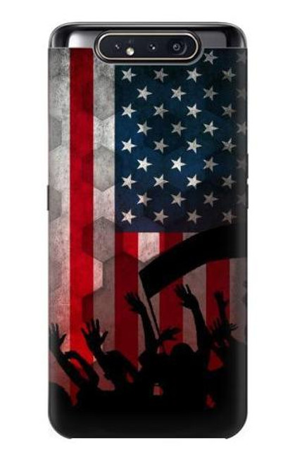 W2989 USA America Soccer Copa 2016 Hard Case and Leather Flip Case For Samsung Galaxy A80