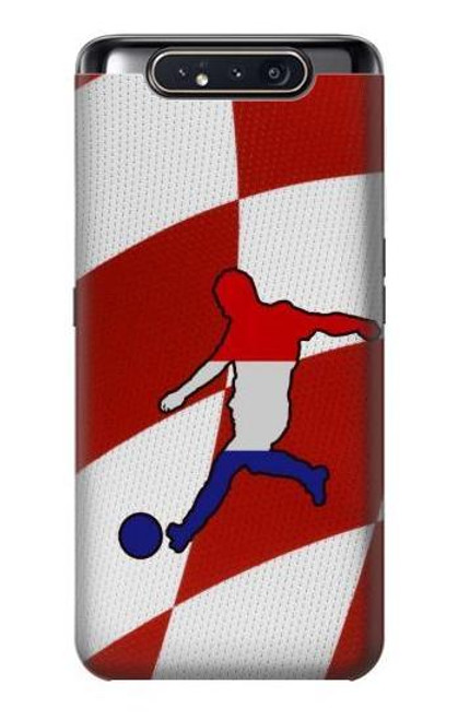 W2993 Croatia Football Soccer Euro 2016 Hard Case and Leather Flip Case For Samsung Galaxy A80