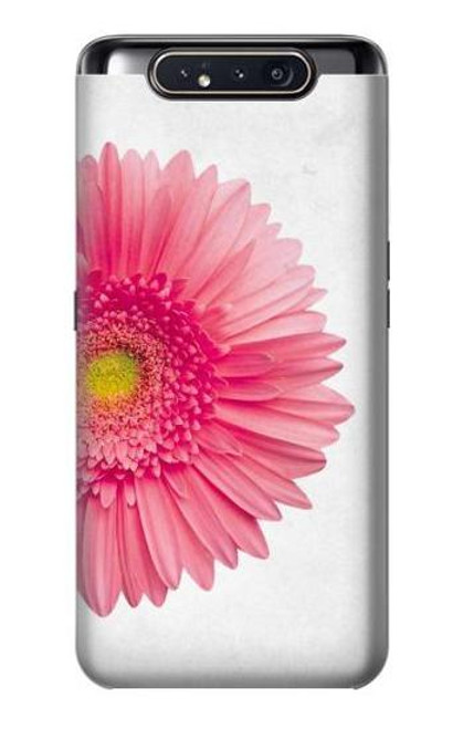 W3044 Vintage Pink Gerbera Daisy Hard Case and Leather Flip Case For Samsung Galaxy A80