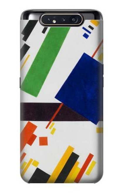 W3343 Kazimir Malevich Suprematist Composition Hard Case and Leather Flip Case For Samsung Galaxy A80