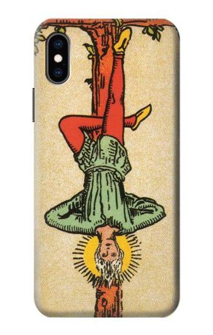 W3377 Tarot Card Hanged Man Hard Case and Leather Flip Case For iPhone X, iPhone XS