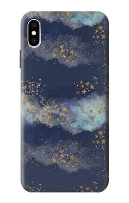 W3364 Gold Star Sky Hard Case and Leather Flip Case For iPhone XS Max