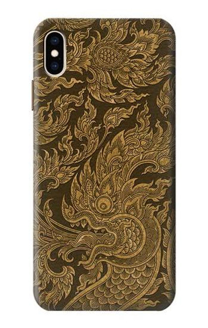 W3382 Thai Art Naga Hard Case and Leather Flip Case For iPhone XS Max