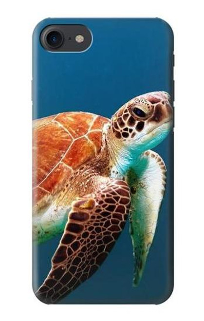 W3497 Green Sea Turtle Hard Case and Leather Flip Case For iPhone 7, iPhone 8, iPhone SE (2020) (2022)