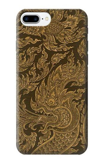 W3382 Thai Art Naga Hard Case and Leather Flip Case For iPhone 7 Plus, iPhone 8 Plus