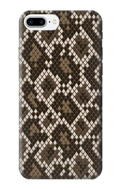 W3389 Seamless Snake Skin Pattern Graphic Hard Case and Leather Flip Case For iPhone 7 Plus, iPhone 8 Plus