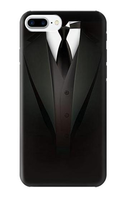 W3534 Men Suit Hard Case and Leather Flip Case For iPhone 7 Plus, iPhone 8 Plus