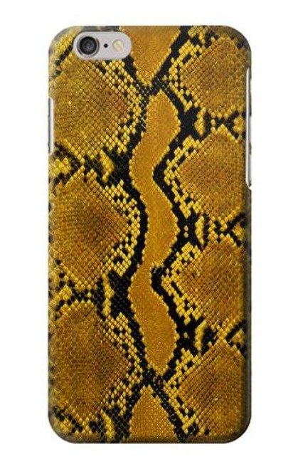 W3365 Yellow Python Skin Graphic Print Hard Case and Leather Flip Case For iPhone 6 6S