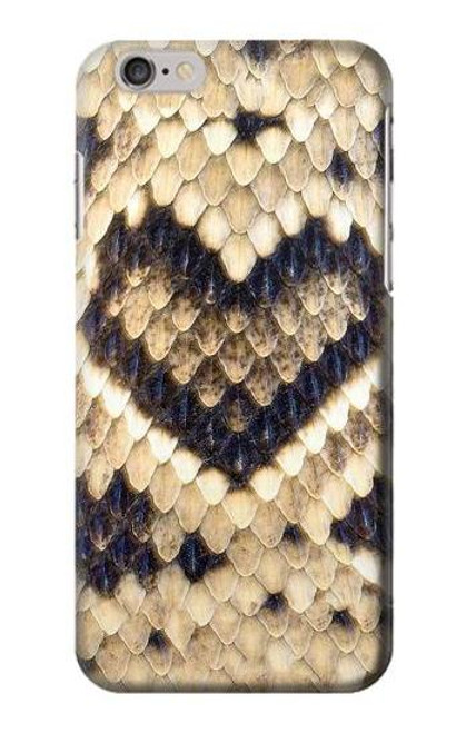 W3417 Diamond Rattle Snake Graphic Print Hard Case and Leather Flip Case For iPhone 6 6S