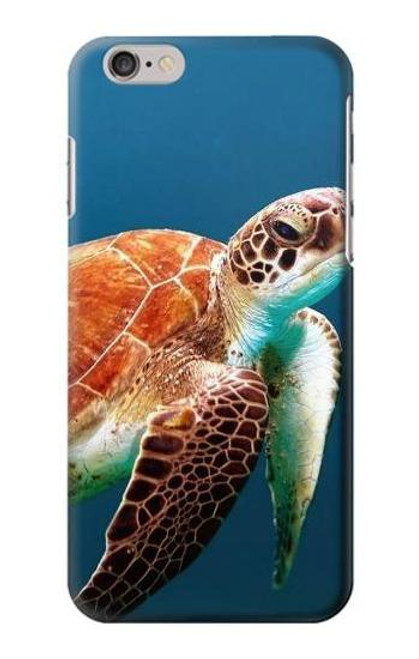 W3497 Green Sea Turtle Hard Case and Leather Flip Case For iPhone 6 6S