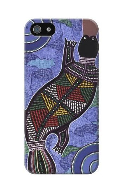 W3387 Platypus Australian Aboriginal Art Hard Case and Leather Flip Case For iPhone 5C