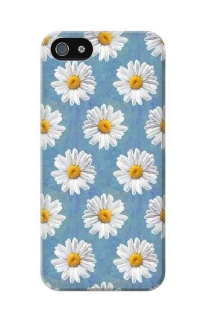 W3454 Floral Daisy Hard Case and Leather Flip Case For iPhone 5C