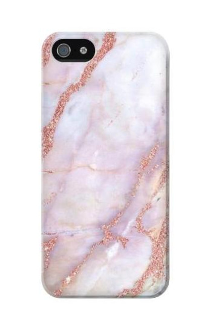 W3482 Soft Pink Marble Graphic Print Hard Case and Leather Flip Case For iPhone 5C