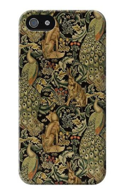 W3661 William Morris Forest Velvet Hard Case and Leather Flip Case For iPhone 4 4S