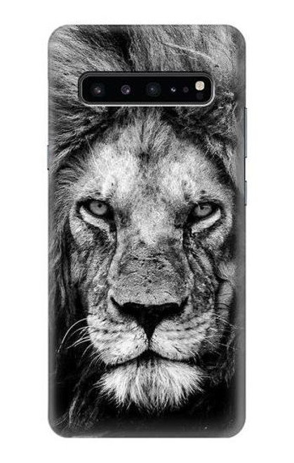 W3372 Lion Face Hard Case and Leather Flip Case For Samsung Galaxy S10 5G