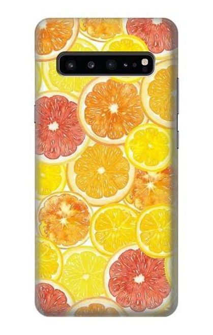 W3408 Lemon Hard Case and Leather Flip Case For Samsung Galaxy S10 5G