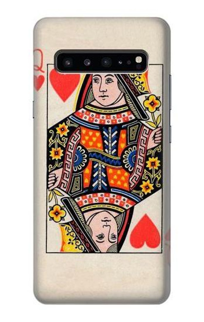 W3429 Queen Hearts Card Hard Case and Leather Flip Case For Samsung Galaxy S10 5G