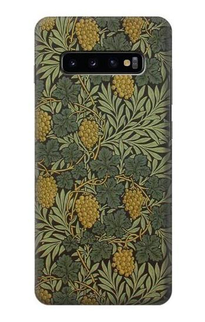 W3662 William Morris Vine Pattern Hard Case and Leather Flip Case For Samsung Galaxy S10 Plus