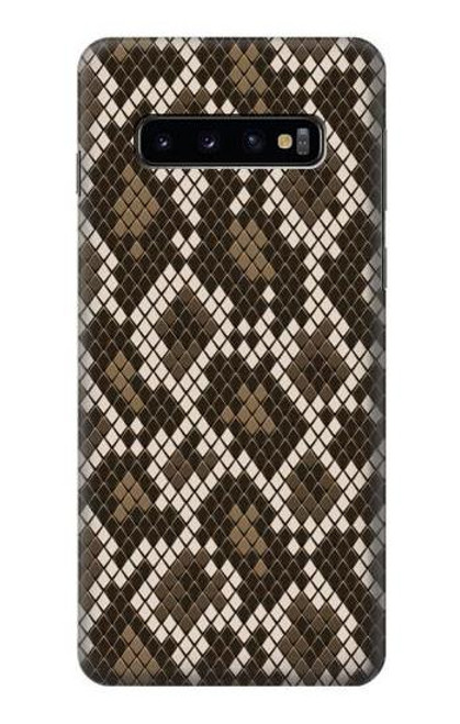 W3389 Seamless Snake Skin Pattern Graphic Hard Case and Leather Flip Case For Samsung Galaxy S10