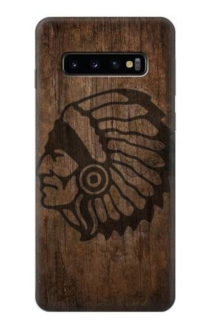 W3443 Indian Head Hard Case and Leather Flip Case For Samsung Galaxy S10