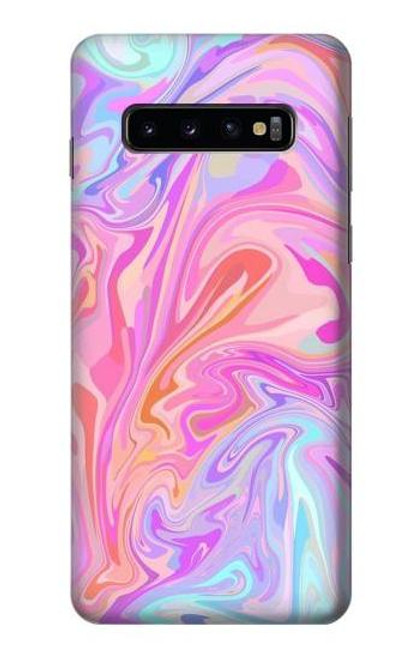 W3444 Digital Art Colorful Liquid Hard Case and Leather Flip Case For Samsung Galaxy S10