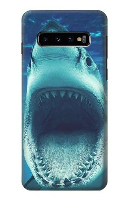 W3548 Tiger Shark Hard Case and Leather Flip Case For Samsung Galaxy S10