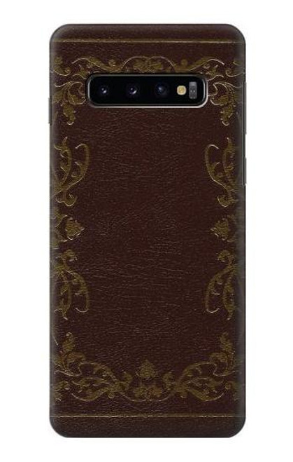 W3553 Vintage Book Cover Hard Case and Leather Flip Case For Samsung Galaxy S10