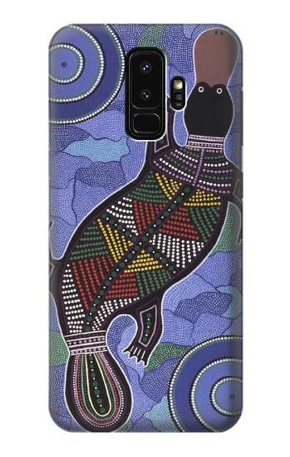 W3387 Platypus Australian Aboriginal Art Hard Case and Leather Flip Case For Samsung Galaxy S9 Plus