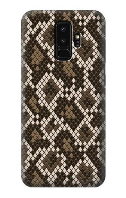 W3389 Seamless Snake Skin Pattern Graphic Hard Case and Leather Flip Case For Samsung Galaxy S9 Plus