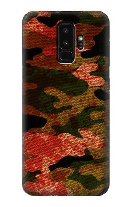 W3393 Camouflage Blood Splatter Hard Case and Leather Flip Case For Samsung Galaxy S9 Plus